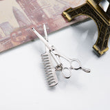 Scissors comb small suit collar needle – Birthday Gifts — 4