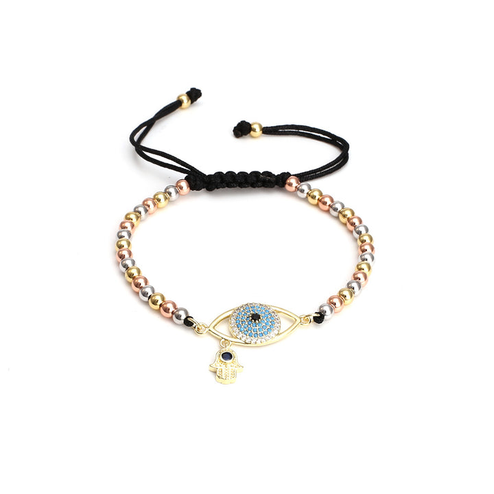 Brass Bead Micro-set Devil's Eye Bracelet – Jewelry Gift Ideas — 1