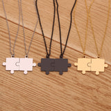 Geometric Puzzle Necklace Gold – Jewelry Gift Ideas — 4