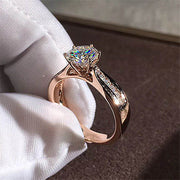 Fashion Six Claw Cubic Zircon Crystal Ring – Stylish Gifts — 5