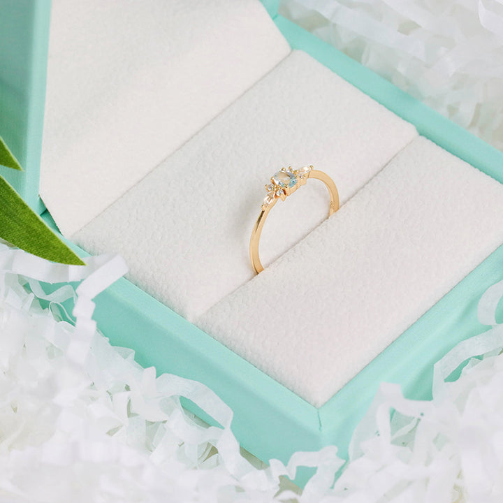 Women's Sky Blue Topaz Sweet Ring – Gifts for Her — 1