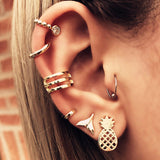 Alloy Fishtail Pineapple Fruit Earring Set – Jewelry Gift Ideas — 5