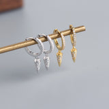 S925 Sterling Silver Geometric Tapered Diamond – Meaningful Gifts — 6