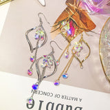 Wavy long crystal earrings – Meaningful Gifts — 2