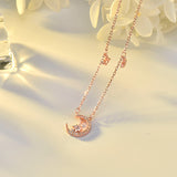 S925 Sterling Silver Star And Moon Necklace – Jewelry Gift Ideas — 3