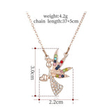 Simple Crystal Pendant Angel Clavicle Chain – Jewelry Gift Ideas — 5
