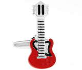High Quality New French Style Red Guitar Cufflinks – Stylish Gifts — 5