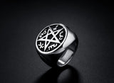Five-star men's titanium steel ring – Gifts for Him — 2