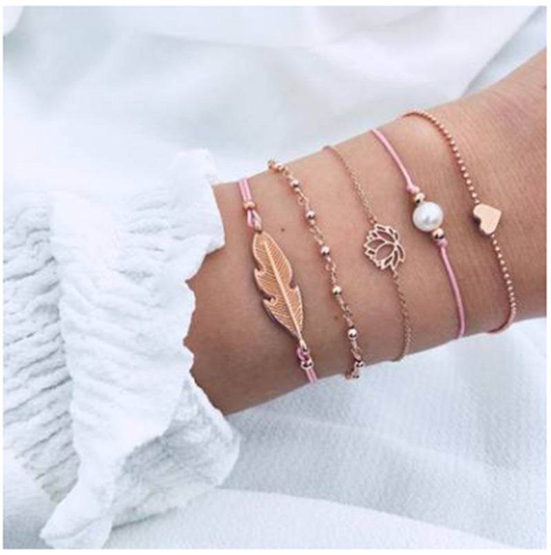 Gold Arrow Bracelet Four-piece Women's Jewelry – Jewelry Gift Ideas — 1