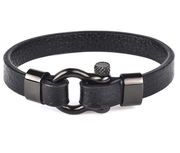 Rock punk minimalist leather bracelet – Jewelry Gift Ideas — 1
