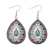 Blue Pine Inlaid Drop Earrings – Holiday Gift Ideas — 9