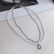 Pearl Double Layered Necklace Female Niche – Jewelry Gift Ideas — 5