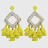 Rattan raffia tassel earrings – Holiday Gift Ideas — 10