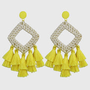 Rattan raffia tassel earrings – Holiday Gift Ideas — 10