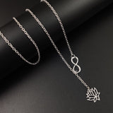 Simple Flower Flower Hollow Lotus Necklace – Jewelry Gift Ideas — 3