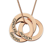 Silver Necklace Personalized Russian Interlocking – Jewelry Gift Ideas — 3