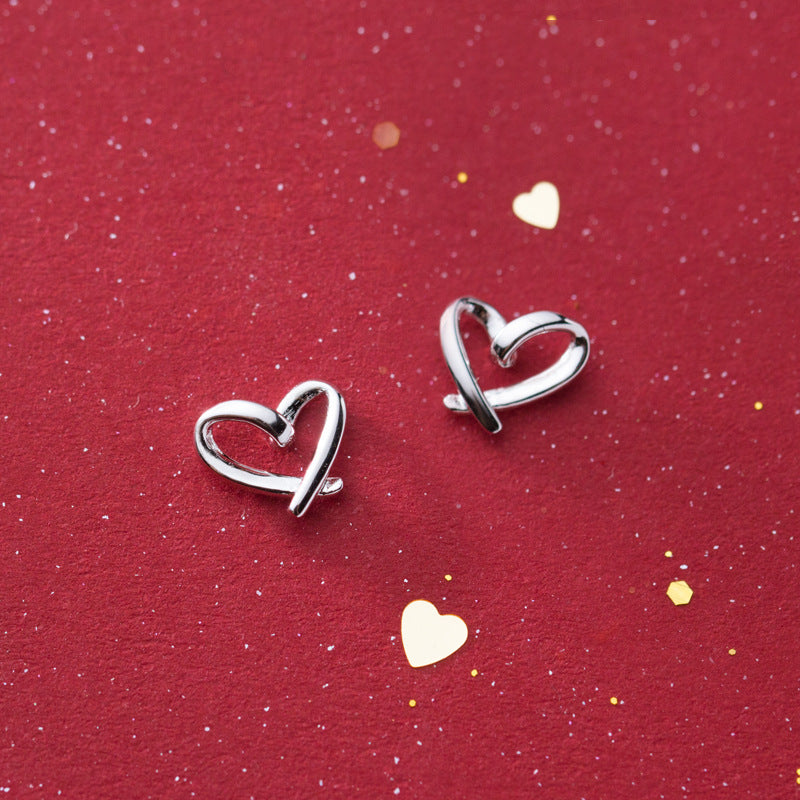 Simple Hollow Out Heart Form Is Sweet Earring – Jewelry Gift Ideas — 1
