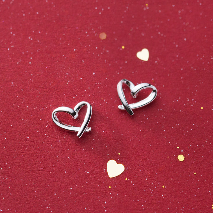 Simple Hollow Out Heart Form Is Sweet Earring – Jewelry Gift Ideas — 1