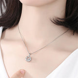Smart Snowflake Pendant Silver Plated Necklace – Jewelry Gift Ideas — 2