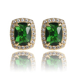Colored large zircon personality earrings – Everyday Gifts — 17