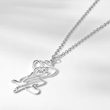 Line Art Pendant Necklace Jewelry – Jewelry Gift Ideas — 4