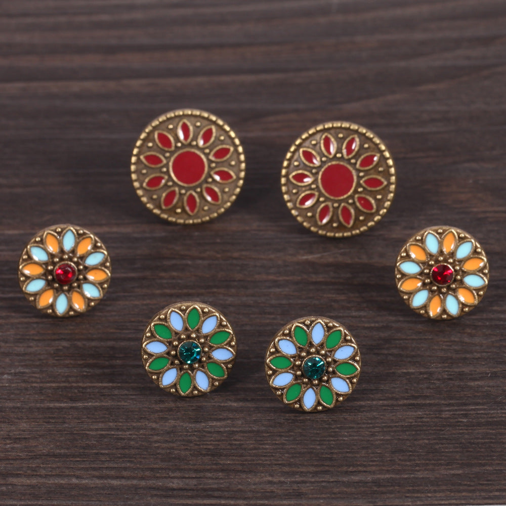 Color Drop Earrings with Diamonds – Thoughtful Gifts — 1