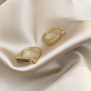 Vintage niche design zircon marble ring – Unique Gift Ideas — 5