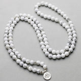 White white stone flower beads bracelet – Jewelry Gift Ideas — 3