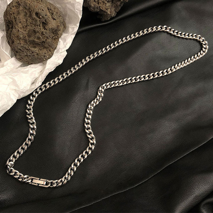 Neutral Texture Heavy Industry Punk Couple Chain – Jewelry Gift Ideas — 1