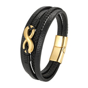 Digital 8 Multi-layer Leather Bracelet Men's – Jewelry Gift Ideas — 11
