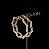 Metal Pearl Earrings Earrings – Everyday Gifts — 3