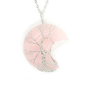 Natural Crystal Moon Pendant – Jewelry Gift Ideas — 18