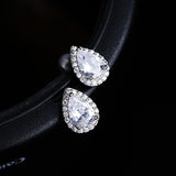 Diamond zircon earrings – Gift Ideas — 1