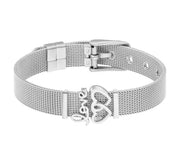 Simple Love Letter Couple Bracelet Stainless Steel – Gifts for Couples — 5