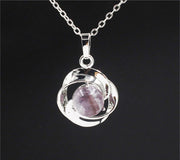 Natural Crystal Small Flower Pendant Necklace – Jewelry Gift Ideas — 12