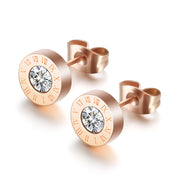 Roman Numerals and Diamond Stud Earrings – Meaningful Gifts — 3