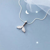 Mermaid Tail S925 Sterling Silver Necklace – Jewelry Gift Ideas — 1
