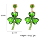 Women's Fashion Green Eardrops Stud Earrings – Stylish Gifts — 7