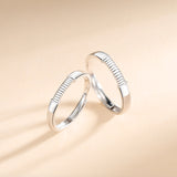 Sterling Silver Wrapped Couple Ring – Gifts for Couples — 2