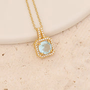 Ice Flower Blue Love Pendant Personality – Jewelry Gift Ideas — 3