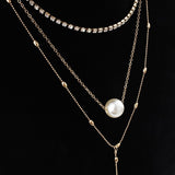 Women's Crystal Pendant Three-layer Necklace Set – Jewelry Gift Ideas — 5
