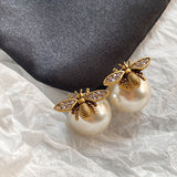 Women's New Vintage Pearl Two Earrings – Gifts for Her — 3