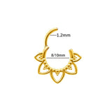 Stainless Steel Casting Flower Nose Ring – Birthday Gifts — 8