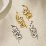 Alloy Spiral Personalized Earrings Simple Design – Holiday Gift Ideas — 6