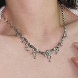 Stainless Steel Liquid Water Drop Lava Series Clavicle – Gifts for Her — 4