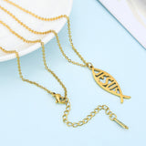 Cute Fish Love Words Simple Tassel Necklace – Jewelry Gift Ideas — 1