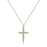 Cross Full Diamond Necklace Crown Rotatable – Jewelry Gift Ideas — 5