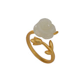 Natural Hetian Jade Qingyu Ring – Jewelry Gift Ideas — 6