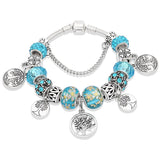 Painted leaf flower bracelet – Jewelry Gift Ideas — 3