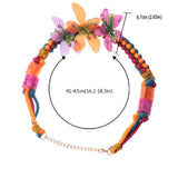 Colored Resin Flower Necklace – Jewelry Gift Ideas — 3